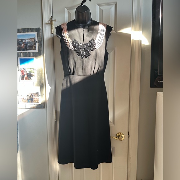 BCBG Rheya Fringe Appliqué Dress—unique size 4 - Picture 5 of 7